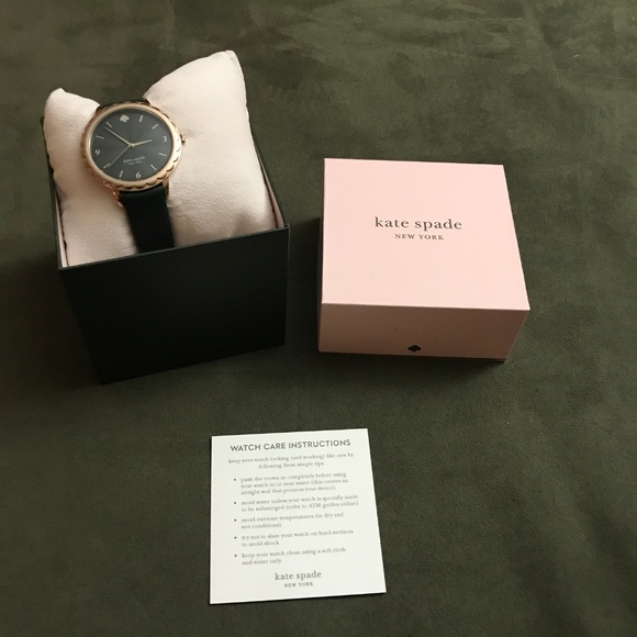 EUC Kate Spade 34mm Metro Green Scolloped Watch - Picture 3 of 8